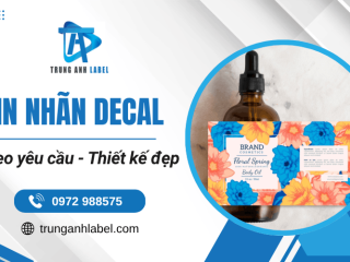 Trung Anh Lable - Nhận in nhãn decal theo yêu cầu giá xưởng, thiết kế đẹp